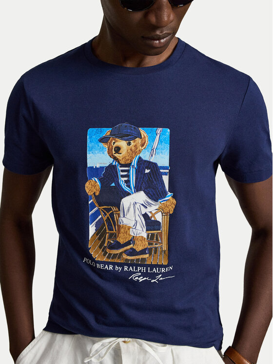 Polo Ralph Lauren Polo Ralph Lauren T-shirt 710B21964001 Tamnoplava Regular Fit