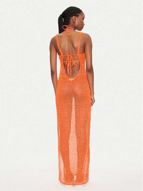 Guess Guess Pludmales kleita E5GK01 KCR20 Oranžs Bodycon Fit