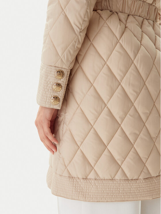 Fracomina Fracomina Giacca di transizione FR25WC3004O45301 Beige Regular Fit