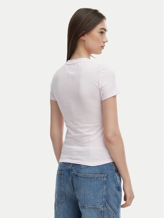 Tommy Jeans Tommy Jeans T-Shirt DW0DW22781 Růžová Regular Fit
