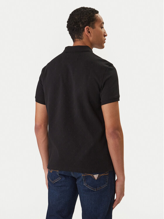 Guess Guess Tricou polo M6RP05 KD181 Negru Regular Fit