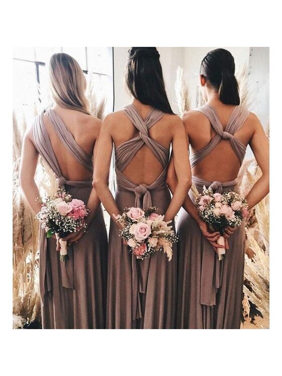 Aurora Aurora Sukienka koktajlowa multiway Beżowy Feminine Fit