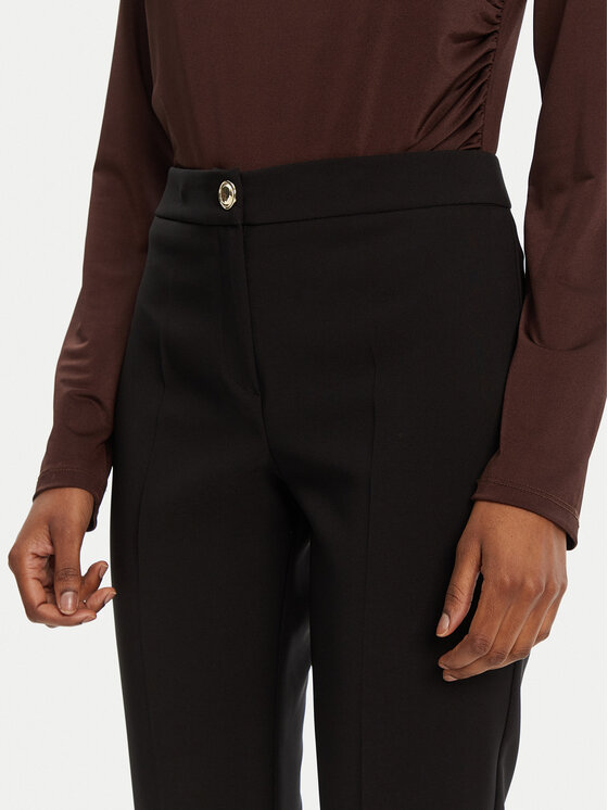 Rinascimento Rinascimento Текстилни панталони CFC0122733003 Черен Regular Fit