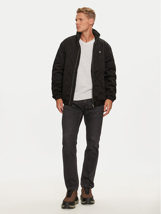 Tommy Jeans Tommy Jeans Μπουφάν μεταβατικό Essential DM0DM19633 Μαύρο Regular Fit