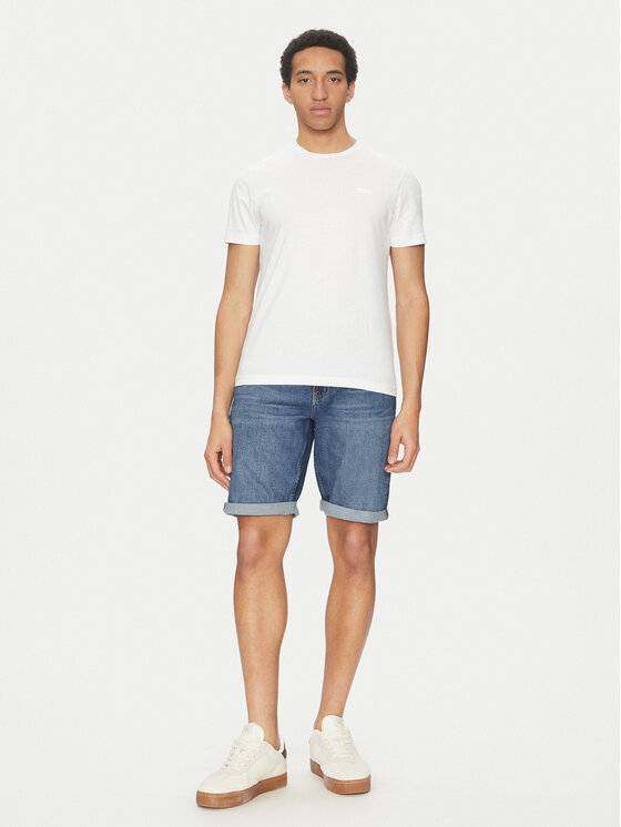 Calvin Klein Calvin Klein Pantaloni scurți de blugi K10K114075 Albastru Slim Fit