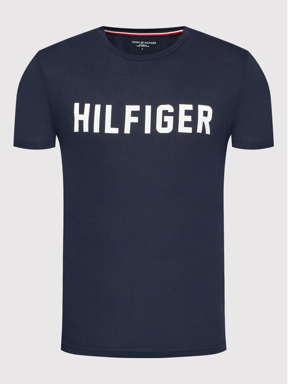 Tommy Hilfiger Tommy Hilfiger T-krekls Ss Tee UM0UM02011 Tumši zils Regular Fit