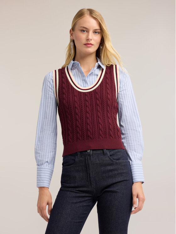 Motivi Motivi Maglione M361W004066N036 Bordeaux Regular Fit