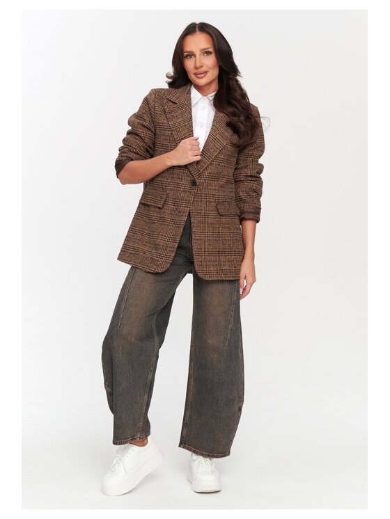 Makadamia Makadamia Marynarka C73 Loose Fit