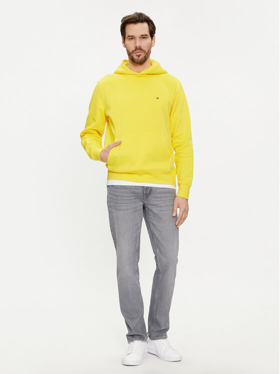 Tommy Hilfiger Tommy Hilfiger Суитшърт Flag Logo MW0MW34266 Жълт Regular Fit