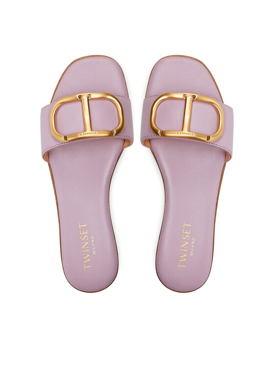 TWINSET TWINSET Klapki 241TCP12A Fioletowy