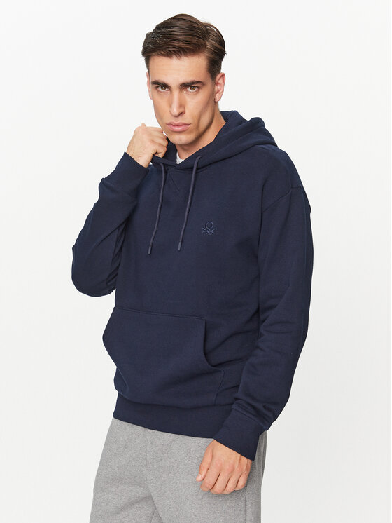United Colors Of Benetton Bluză 3J73U200Z Bleumarin Regular Fit