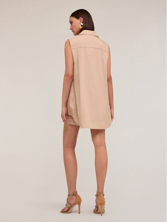 Motivi Motivi Camicia 5228Q000793N002 Écru Over Fit