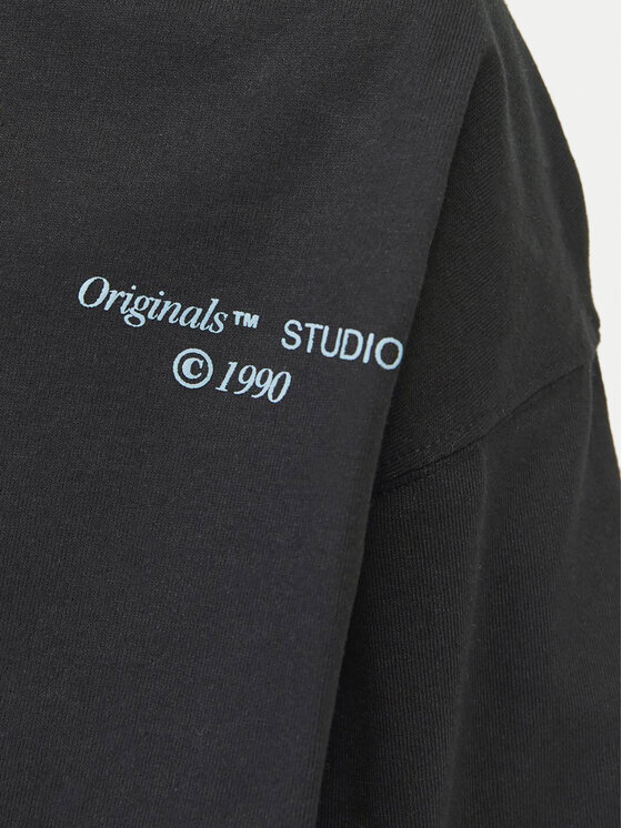 Jack&Jones Junior Jack&Jones Junior Marškinėliai Noho Back Graphic 12263186 Juoda Relaxed Fit