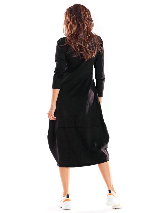 Infinite You Infinite You Vestito di maglia M221 Nero Basic Fit