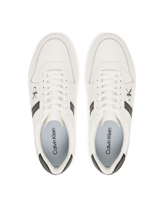 Calvin Klein Calvin Klein Sneakers Classic Cups Lace Lth Emb Tongue HM0HM02237 Alb