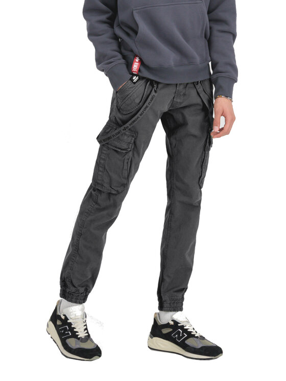 Alpha Industries Alpha Industries Kalhoty z materiálu AI.128202-684-32 Šedá Slim Fit