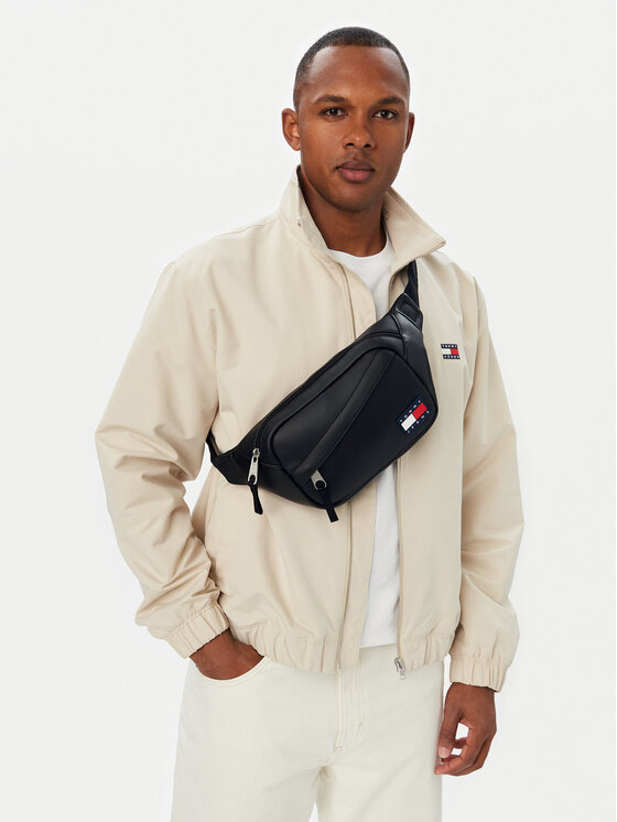 Tommy Jeans Borsetă Tjm Daily Pu Bumbag AM0AM14626 Negru