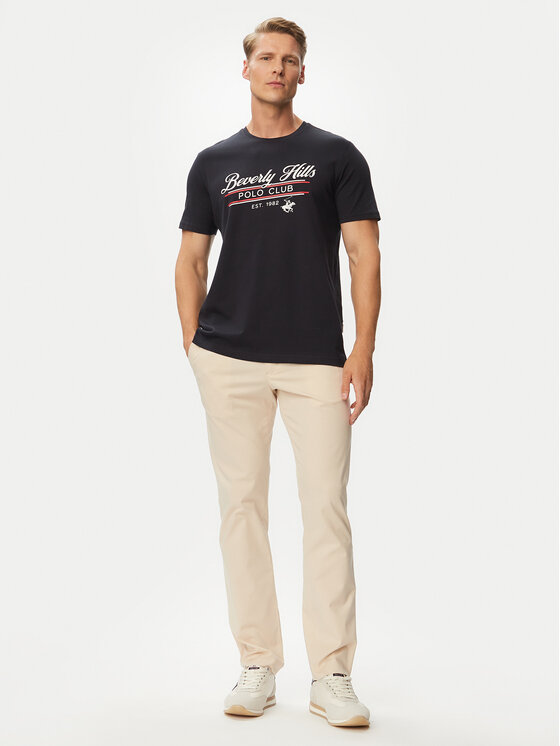 Beverly Hills Polo Club Beverly Hills Polo Club T-särk P-SS26M-TS1302 Tumesinine Regular Fit