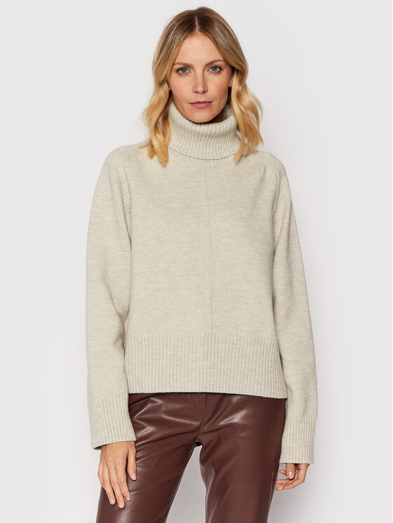 Birgitte Herskind Bluză cu gât Flow Knit 4104803 Bej Regular Fit 4104803 imagine noua