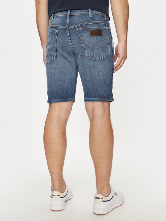 Wrangler men's 5 pocket relaxed fit denim shorts on sale