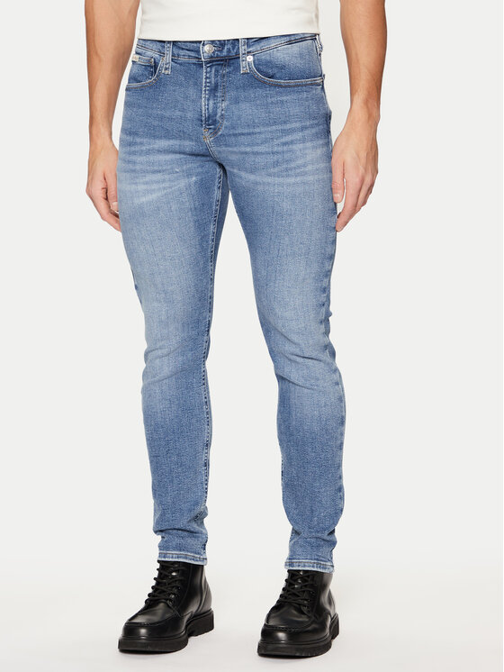 Calvin Klein Jeans Džinsi J30J326463 Zils Skinny Fit