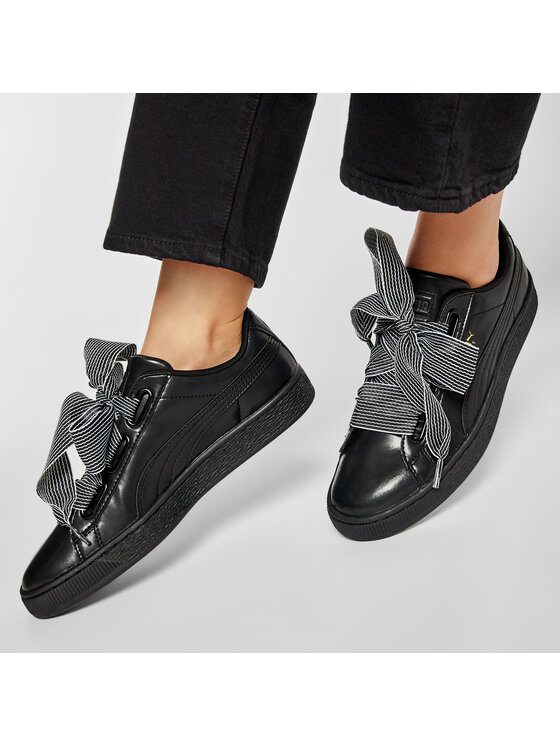 Puma Puma Снікерcи Basket Heart Wn's 365198 01 Чорний