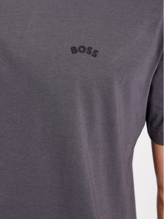 BOSS Boss Marškinėliai Tee Curved 50469062 Pilka Regular Fit