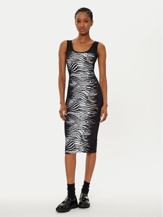 Versace Jeans Couture Versace Jeans Couture Ежедневна рокля 78HAO9P6 Черен Slim Fit