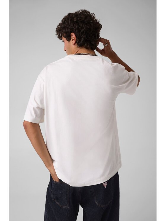 Guess Jeans Guess Jeans T-Shirt 184928 Biały Classic Fit