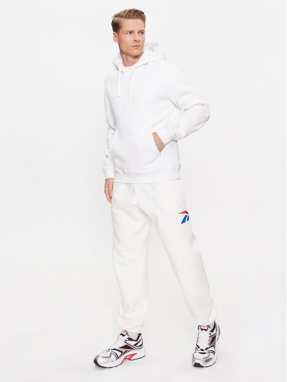 Reebok Reebok Donji dio trenerke Classics Brand Proud HY7158 Bijela Regular Fit