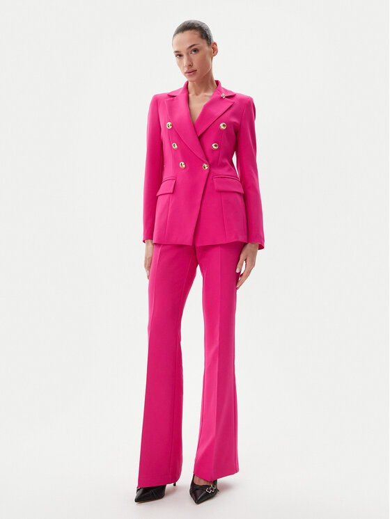 Maryley Maryley Stoffhose 25EB587/43AL Rosa Regular Fit