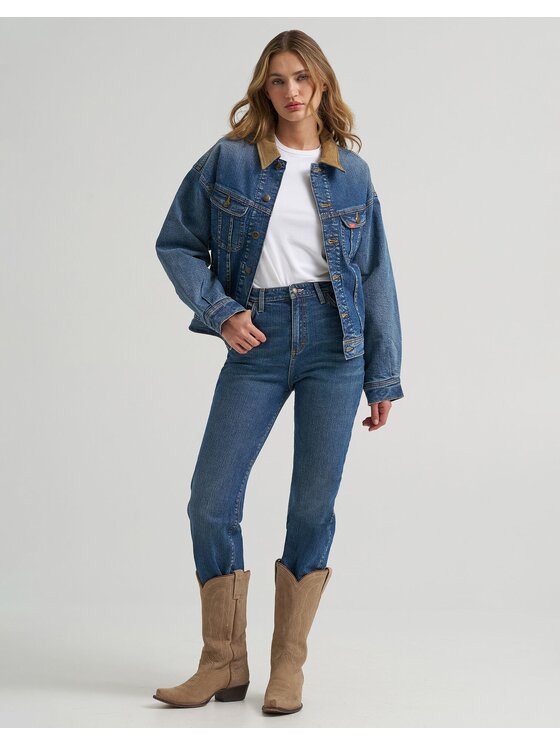 Lee Lee Kurtka jeansowa X MM STORM RIDER JKT Niebieski Regular Fit