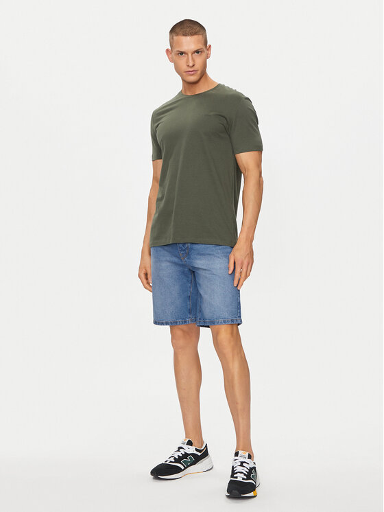 United Colors Of Benetton United Colors Of Benetton Jeans kratke hlače 4IPCU900K Modra Slim Fit
