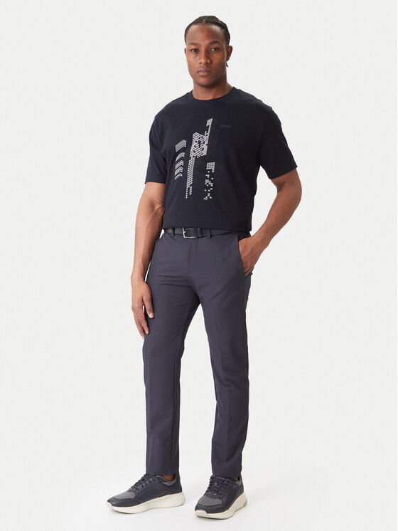BOSS BOSS Póló GRX Zone 50552184 Sötétkék Relaxed Fit