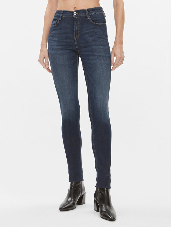 Please Džínsy P8159MRSP3 Tmavomodrá Skinny Fit