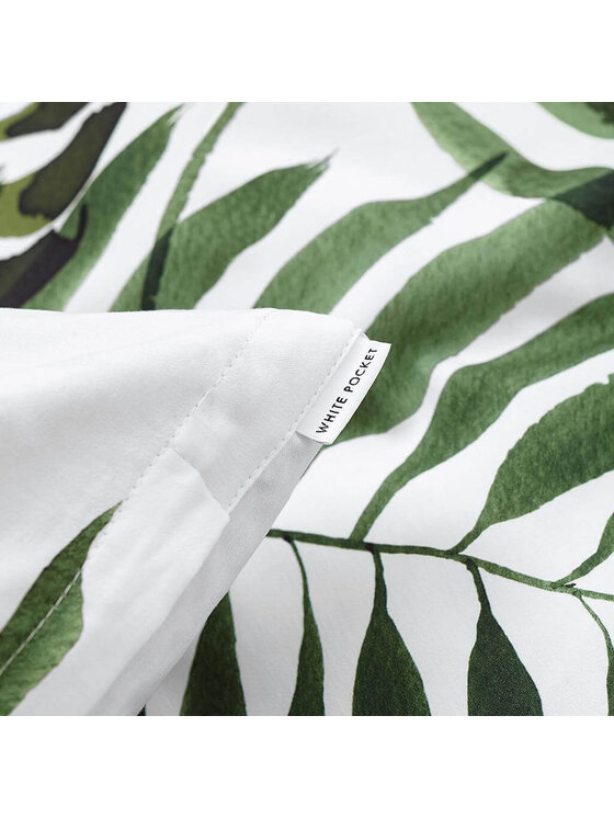 White pocket White pocket Komplet pościeli satynowa Biały