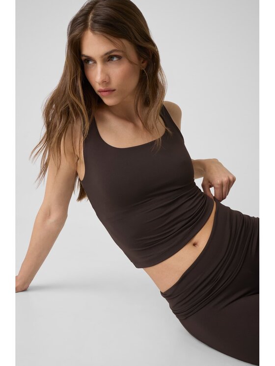 Guess Guess Top 183481 Brązowy Classic Fit