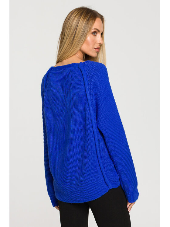 Made of Emotion Made of Emotion Sweter M712 Niebieski