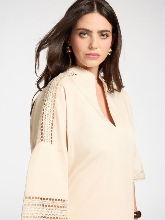 Elena Mirò Elena Mirò Blusa 2164Z000050N002 Crema Boxy Fit