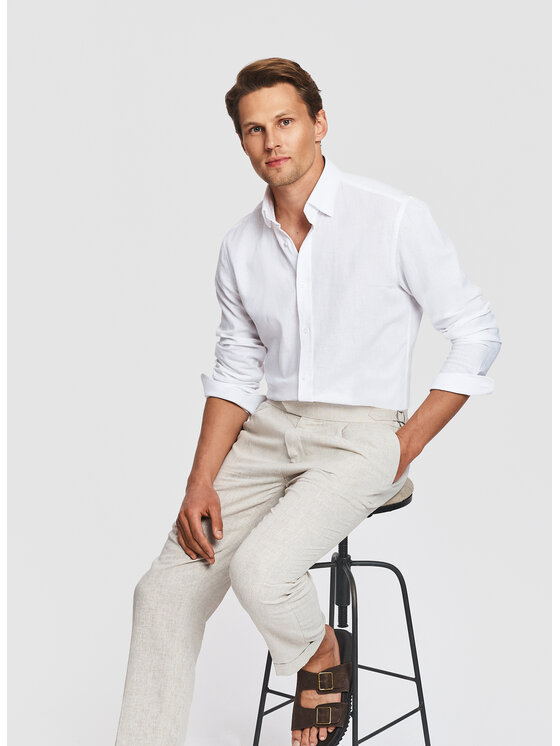 Pako Lorente Pako Lorente Koszula P26SF-1X-021 Biały Slim Fit