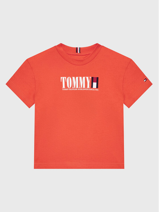 Tommy Hilfiger T-shirt KB0KB07788 D Narančasta Regular Fit