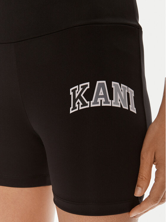 Karl Kani Karl Kani Pantaloni scurți sport Small Serif 6113125 Negru Slim Fit