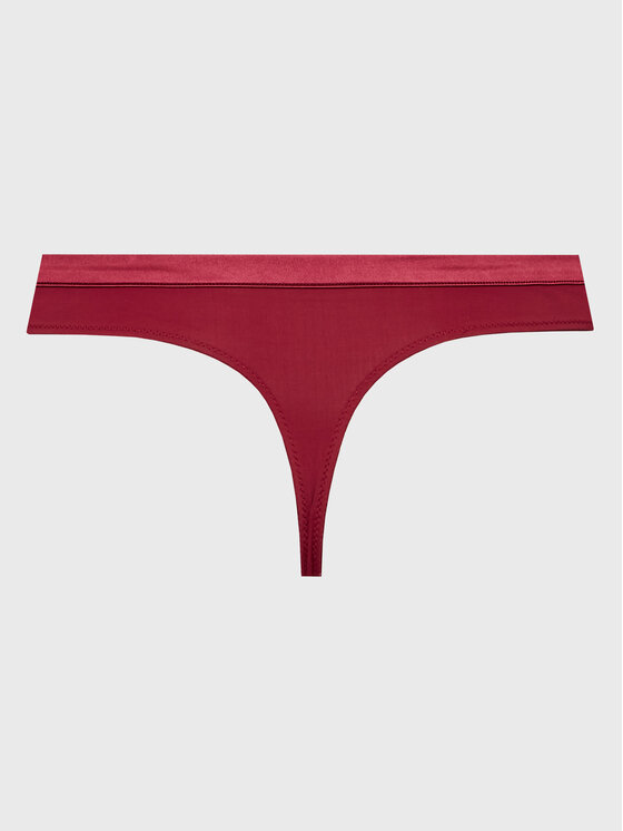 Tommy Hilfiger Tommy Hilfiger Stringi UW0UW03259 Bordowy