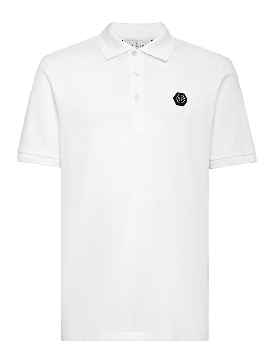 PHILIPP PLEIN PHILIPP PLEIN Polokošeľa 1727 Biela Slim Fit