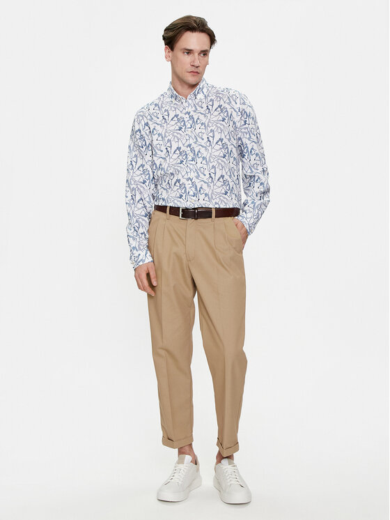 JOOP! Jeans JOOP! Jeans Πουκάμισο 15 Jjsh-113Heli2-W 30041341 Λευκό Regular Fit