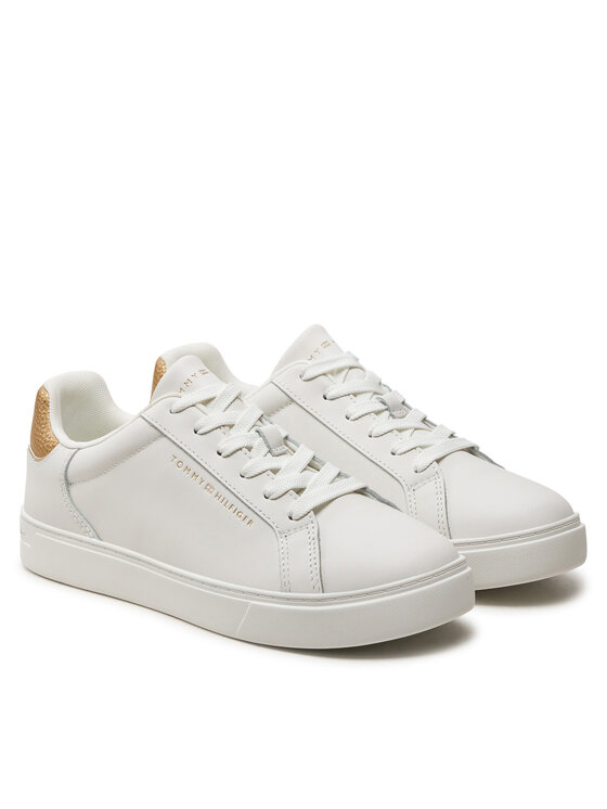 Tommy Hilfiger Tommy Hilfiger Laisvalaikio batai Essential Court FW0FW08350 Écru