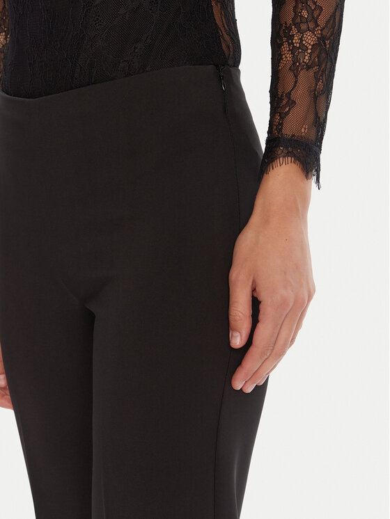 Rinascimento Rinascimento Palazzo nadrágok CFC0125425003 Fekete Wide Leg