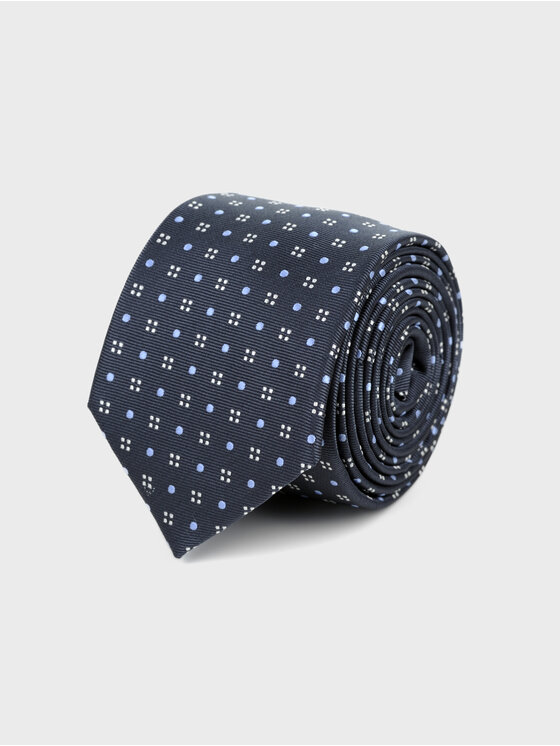 Evenemen Evenemen Krawat we wzór Granatowy