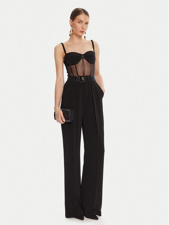 Elisabetta Franchi Elisabetta Franchi Ολόσωμη φόρμα TU-057-56E2 Μαύρο Regular Fit