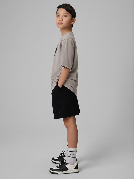 4F 4F Szorty sportowe BASIC+ Czarny Regular Fit